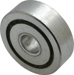 Value Collection - 1/2" Bore Diam, 1-3/4" OD, Open Unground Full Complement Radial Ball Bearing - 9/16" Wide, 1 Row, Round Bore, 1,187 Lb Dynamic Capacity - Exact Tool & Supply