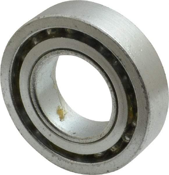 Value Collection - 1" Bore Diam, 2" OD, Open Unground Full Complement Radial Ball Bearing - 1/2" Wide, 1 Row, Round Bore, 1,384 Lb Dynamic Capacity - Exact Tool & Supply