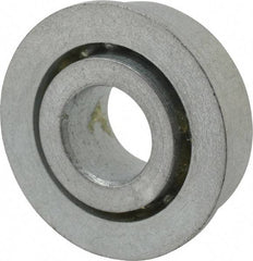 Value Collection - 3/8" Bore Diam, 29/32" OD, Open Unground Full Complement Radial Ball Bearing - With Flange, 1 Row, Round Bore, 356 Lb Dynamic Capacity - Exact Tool & Supply