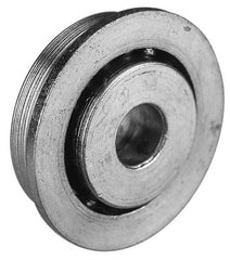 Value Collection - 5/16" Bore Diam, 1-1/8" OD, Open Unground Full Complement Radial Ball Bearing - With Flange, 1 Row, Round Bore, 533 Lb Dynamic Capacity - Exact Tool & Supply