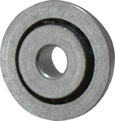 Value Collection - 1/4" Bore Diam, 7/8" OD, Open Unground Full Complement Radial Ball Bearing - With Flange, 1 Row, Round Bore, 356 Lb Dynamic Capacity - Exact Tool & Supply