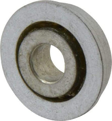 Value Collection - 5/16" Bore Diam, 7/8" OD, Open Unground Full Complement Radial Ball Bearing - With Flange, 1 Row, Round Bore, 341 Lb Dynamic Capacity - Exact Tool & Supply