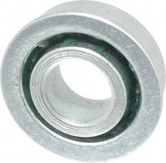 Value Collection - 1/2" Bore Diam, 1-1/8" OD, Open Unground Full Complement Radial Ball Bearing - With Flange, 1 Row, Round Bore, 533 Lb Dynamic Capacity - Exact Tool & Supply