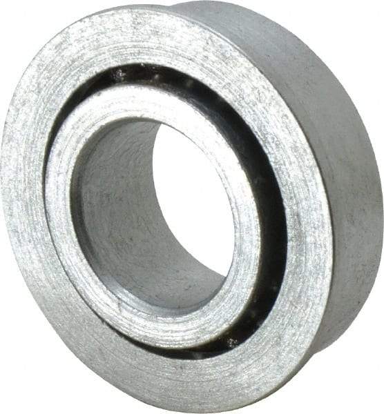 Value Collection - 5/8" Bore Diam, 1-1/4" OD, Open Unground Full Complement Radial Ball Bearing - With Flange, 1 Row, Round Bore, 594 Lb Dynamic Capacity - Exact Tool & Supply