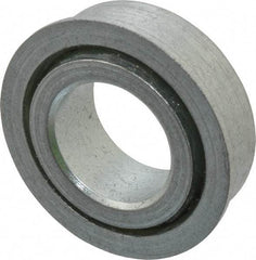 Value Collection - 3/4" Bore Diam, 1-3/8" OD, Open Unground Full Complement Radial Ball Bearing - With Flange, 1 Row, Round Bore, 650 Lb Dynamic Capacity - Exact Tool & Supply