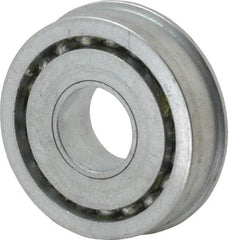 Value Collection - 3/4" Bore Diam, 2" OD, Open Unground Full Complement Radial Ball Bearing - With Flange, 1 Row, Round Bore, 1,384 Lb Dynamic Capacity - Exact Tool & Supply