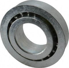 Value Collection - 1" Bore Diam, 2" OD, Open Unground Full Complement Radial Ball Bearing - With Flange, 1 Row, Round Bore, 1,384 Lb Dynamic Capacity - Exact Tool & Supply