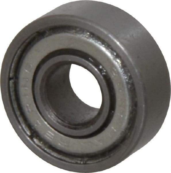 Value Collection - 1/4" Bore Diam, 11/16" OD, Double Shield Unground Retainer Type Radial Ball Bearing - 1/4" Wide, 1 Row, Round Bore, 300 Lb Dynamic Capacity - Exact Tool & Supply