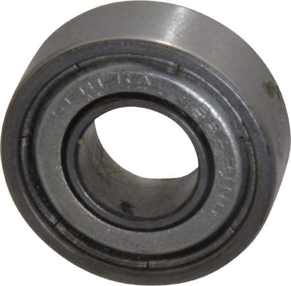Value Collection - 3/8" Bore Diam, 7/8" OD, Double Shield Unground Retainer Type Radial Ball Bearing - 9/32" Wide, 1 Row, Round Bore, 450 Lb Dynamic Capacity - Exact Tool & Supply