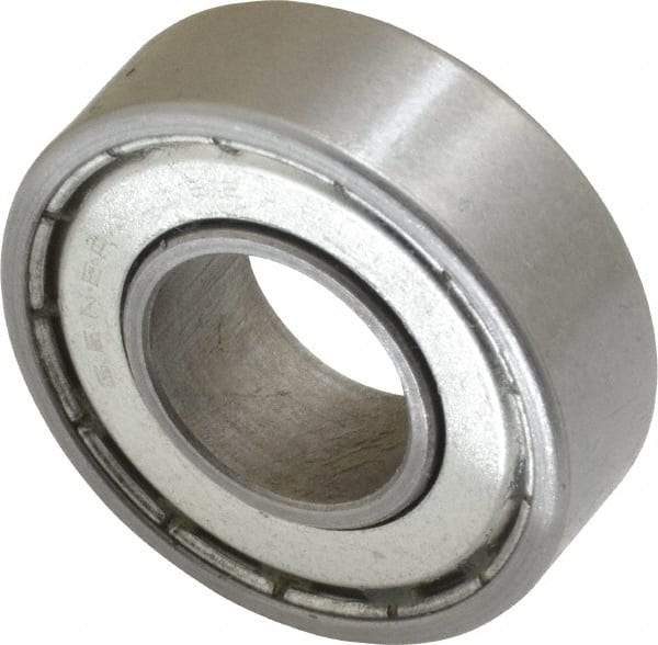 Value Collection - 5/8" Bore Diam, 1-3/8" OD, Double Shield Unground Retainer Type Radial Ball Bearing - 7/16" Wide, 1 Row, Round Bore, 915 Lb Dynamic Capacity - Exact Tool & Supply