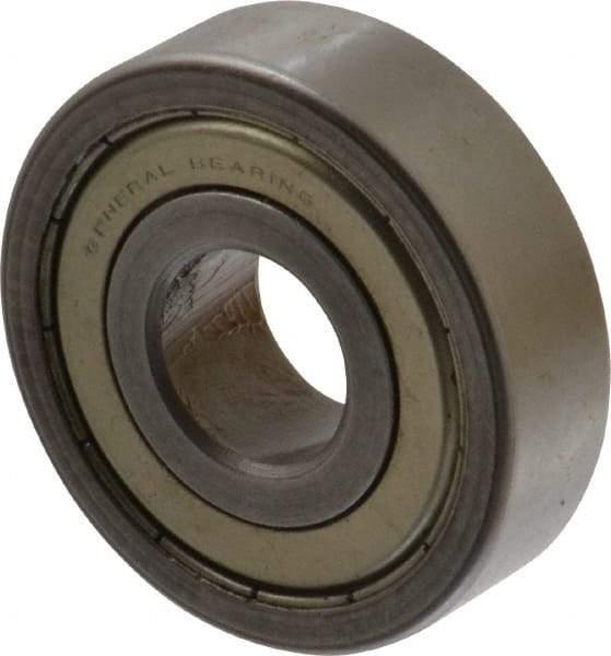 Value Collection - 5/8" Bore Diam, 1-3/4" OD, Double Shield Unground Retainer Type Radial Ball Bearing - 1/2" Wide, 1 Row, Round Bore, 1,171 Lb Dynamic Capacity - Exact Tool & Supply