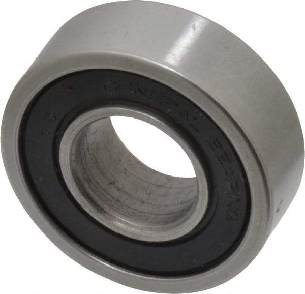 Value Collection - 1/2" Bore Diam, 1-1/8" OD, Double Seal Unground Retainer Type Radial Ball Bearing - 3/8" Wide, 1 Row, Round Bore, 691 Lb Dynamic Capacity - Exact Tool & Supply
