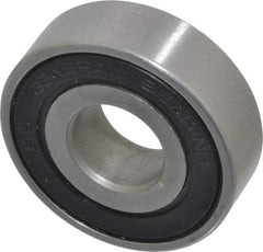 Value Collection - 5/8" Bore Diam, 1-5/8" OD, Double Seal Unground Retainer Type Radial Ball Bearing - 1/2" Wide, 1 Row, Round Bore, 1,171 Lb Dynamic Capacity - Exact Tool & Supply