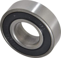Value Collection - 3/4" Bore Diam, 1-5/8" OD, Double Seal Unground Retainer Type Radial Ball Bearing - 1/2" Wide, 1 Row, Round Bore, 1,171 Lb Dynamic Capacity - Exact Tool & Supply