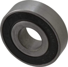 Value Collection - 3/4" Bore Diam, 2" OD, Double Seal Unground Retainer Type Radial Ball Bearing - 9/16" Wide, 1 Row, Round Bore, 1,171 Lb Dynamic Capacity - Exact Tool & Supply