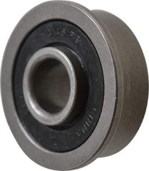 Value Collection - 5/16" Bore Diam, 7/8" OD, Double Seal Unground Retainer Type Radial Ball Bearing - With Flange, 1 Row, Round Bore, 450 Lb Dynamic Capacity - Exact Tool & Supply