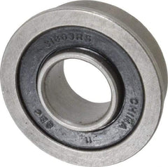 Value Collection - 1/2" Bore Diam, 1-1/8" OD, Double Seal Unground Retainer Type Radial Ball Bearing - With Flange, 1 Row, Round Bore, 691 Lb Dynamic Capacity - Exact Tool & Supply