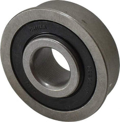 Value Collection - 1/2" Bore Diam, 1-3/8" OD, Double Seal Unground Retainer Type Radial Ball Bearing - With Flange, 1 Row, Round Bore, 915 Lb Dynamic Capacity - Exact Tool & Supply