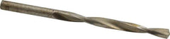 Interstate - 7/32" 130° High Speed Steel Jobber Drill - Bright Finish, Right Hand Cut, Spiral Flute, Straight Shank, 3-3/4" OAL, Standard Point - Exact Tool & Supply