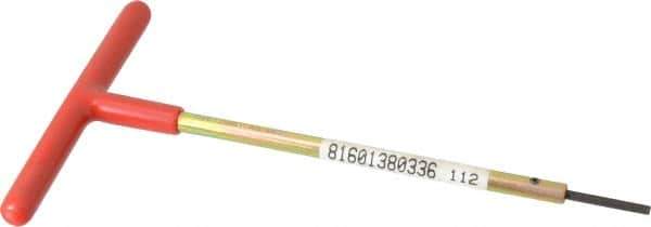 Made in USA - 7/64" Hex, T-Handle, Hex Key - 6" OAL, Chromalloy Steel, Inch System of Measurement - Exact Tool & Supply