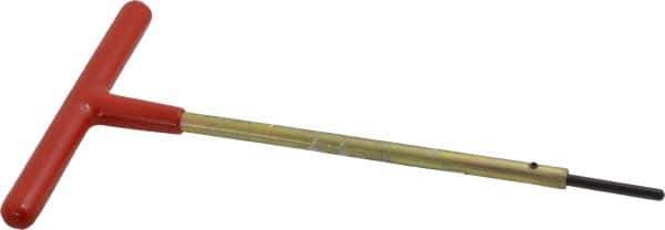 Made in USA - 1/8" Hex, T-Handle, Hex Key - 6" OAL, Chromalloy Steel, Inch System of Measurement - Exact Tool & Supply