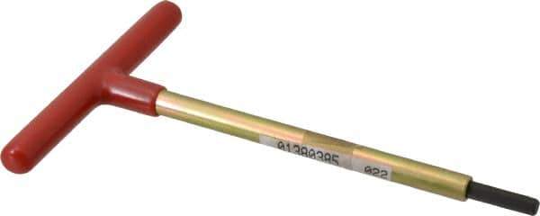 Made in USA - 7/32" Hex, T-Handle, Hex Key - 6" OAL, Chromalloy Steel, Inch System of Measurement - Exact Tool & Supply