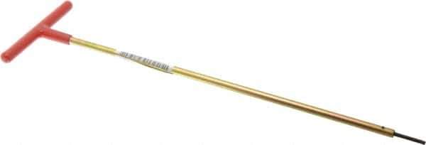Made in USA - 7/64" Hex, T-Handle, Hex Key - 12" OAL, Chromalloy Steel, Inch System of Measurement - Exact Tool & Supply