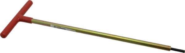 Made in USA - 3/16" Hex, T-Handle, Hex Key - 12" OAL, Chromalloy Steel, Inch System of Measurement - Exact Tool & Supply