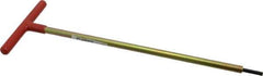 Made in USA - 3/16" Hex, T-Handle, Hex Key - 12" OAL, Chromalloy Steel, Inch System of Measurement - Exact Tool & Supply