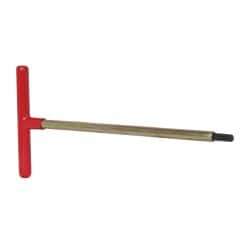 Made in USA - 5/16" Hex, T-Handle, Hex Key - 12" OAL, Chromalloy Steel, Inch System of Measurement - Exact Tool & Supply