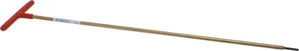 Made in USA - 1/8" Hex, T-Handle, Hex Key - 18" OAL, Chromalloy Steel, Inch System of Measurement - Exact Tool & Supply