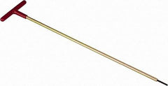 Made in USA - 9/64" Hex, T-Handle, Hex Key - 18" OAL, Chromalloy Steel, Inch System of Measurement - Exact Tool & Supply