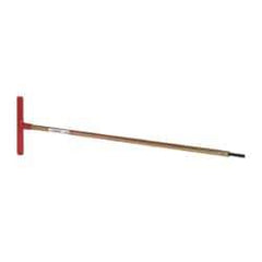 Made in USA - 3/16" Hex, T-Handle, Hex Key - 18" OAL, Chromalloy Steel, Inch System of Measurement - Exact Tool & Supply