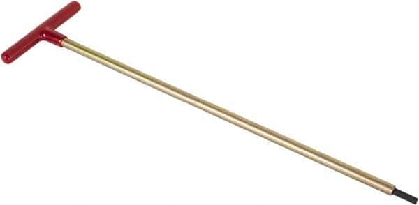 Made in USA - 1/4" Hex, T-Handle, Hex Key - 18" OAL, Chromalloy Steel, Inch System of Measurement - Exact Tool & Supply
