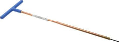 Made in USA - 2mm Hex, T-Handle, Hex Key - 12" OAL, Chromalloy Steel, Metric System of Measurement - Exact Tool & Supply