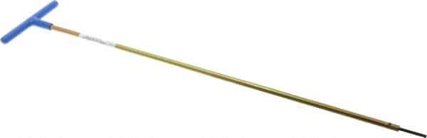 Made in USA - 3mm Hex, T-Handle, Hex Key - 18" OAL, Chromalloy Steel, Metric System of Measurement - Exact Tool & Supply