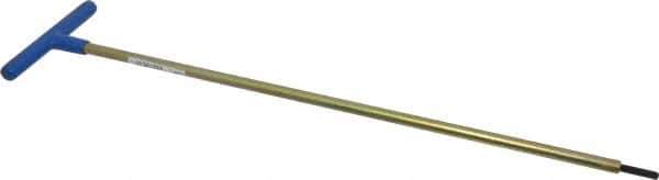 Made in USA - 5mm Hex, T-Handle, Hex Key - 18" OAL, Chromalloy Steel, Metric System of Measurement - Exact Tool & Supply