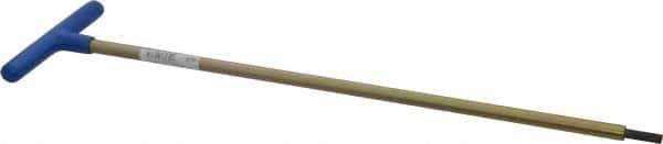 Made in USA - 6mm Hex, T-Handle, Hex Key - 18" OAL, Chromalloy Steel, Metric System of Measurement - Exact Tool & Supply