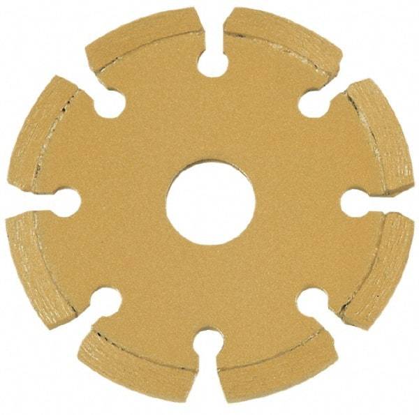Core Cut - 4" Diam, 20mm Arbor Hole Diam, Wet & Dry Cut Saw Blade - Diamond-Tipped, Standard Round Arbor - Exact Tool & Supply
