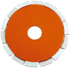 Core Cut - 4" Diam, 20mm Arbor Hole Diam, Wet & Dry Cut Saw Blade - Diamond-Tipped, Standard Round Arbor - Exact Tool & Supply