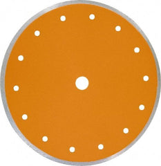 Core Cut - 7" Diam, 5/8" Arbor Hole Diam, Wet & Dry Cut Saw Blade - Diamond-Tipped, Standard Round Arbor - Exact Tool & Supply