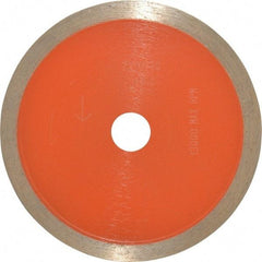 Core Cut - 4" Diam, 5/8" Arbor Hole Diam, Wet & Dry Cut Saw Blade - Diamond-Tipped, Standard Round Arbor - Exact Tool & Supply