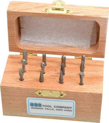 SGS Pro - 12 Piece, 1/8" Shank Burr Set - Tungsten Carbide - Exact Tool & Supply