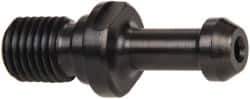 Parlec - C Style, BT40 Taper, M16x2 Thread, 60° Angle Radius, Standard Retention Knob - 2.36" OAL, 0.588" Knob Diam, 0.24" Flange Thickness, 1-3/8" from Knob to Flange, 0.669" Pilot Diam, 0.197" Coolant Hole, Through Coolant - Exact Tool & Supply