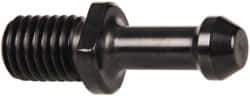 Parlec - C Style, CAT40 Taper, 5/8-11 Thread, 45° Angle Radius, Standard Retention Knob - 2.48" OAL, 0.588" Knob Diam, 0.19" Flange Thickness, 1.436" from Knob to Flange, 0.635" Pilot Diam - Exact Tool & Supply
