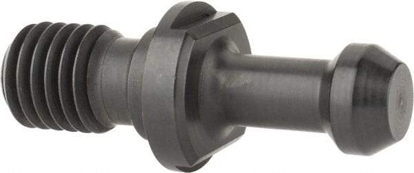 Parlec - C Style, CAT40 Taper, 5/8-11 Thread, 45° Angle Radius, Standard Retention Knob - 2.3" OAL, 0.588" Knob Diam, 0.24" Flange Thickness, 0.988" from Knob to Flange, 0.635" Pilot Diam - Exact Tool & Supply