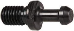 Parlec - C Style, CAT40 Taper, 5/8-11 Thread, 60° Angle Radius, Standard Retention Knob - 1.268" OAL, 0.588" Knob Diam, 0.23" Flange Thickness, 0.99" from Knob to Flange, 0.635" Pilot Diam - Exact Tool & Supply
