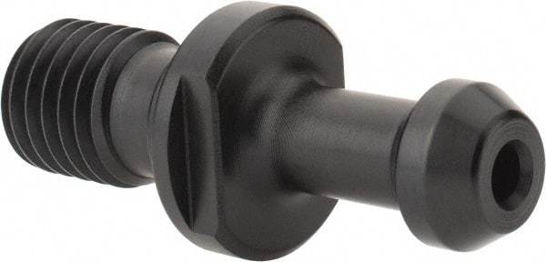 Parlec - C Style, CAT40 Taper, 5/8-11 Thread, 45° Angle Radius, Standard Retention Knob - 2.3" OAL, 0.588" Knob Diam, 0.24" Flange Thickness, 0.988" from Knob to Flange, 0.635" Pilot Diam, 0.197" Coolant Hole, Through Coolant - Exact Tool & Supply