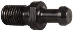 Parlec - C Style, CAT50 Taper, 1-8 Thread, 60° Angle Radius, Standard Retention Knob - 3.31" OAL, 0.904" Knob Diam, 0.39" Flange Thickness, 1.77" from Knob to Flange, 1.026" Pilot Diam - Exact Tool & Supply