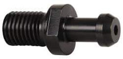 Parlec - B Style, CAT50 Taper, 1-8 Thread, 90° Angle Radius, Standard Retention Knob - 2.32" OAL, 0.904" Knob Diam, 0.4" Flange Thickness, 1.78" from Knob to Flange, 1.026" Pilot Diam, 1/4" Coolant Hole, Through Coolant - Exact Tool & Supply